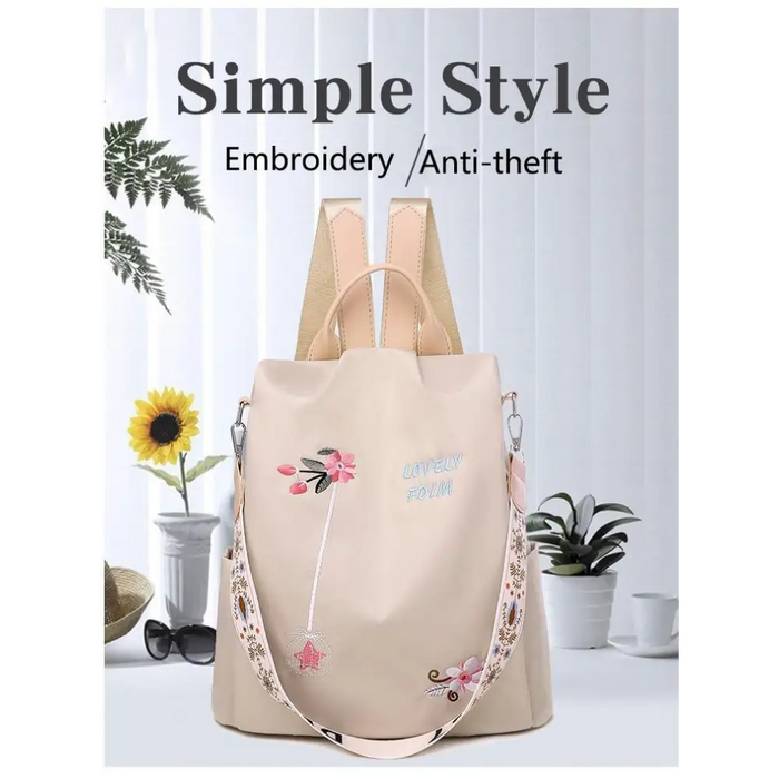 Luxurious Waterproof Women’s Backpack Fashionable Anti - theft Women Backpacks Nice Print School Bag High Quality