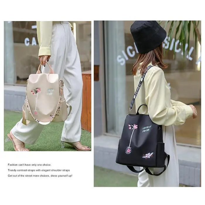 Luxurious Waterproof Women’s Backpack Fashionable Anti - theft Women Backpacks Nice Print School Bag High Quality