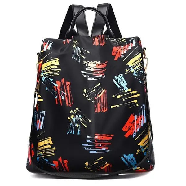 Luxurious Waterproof Women’s Backpack Fashionable Anti - theft Women Backpacks Nice Print School Bag High Quality