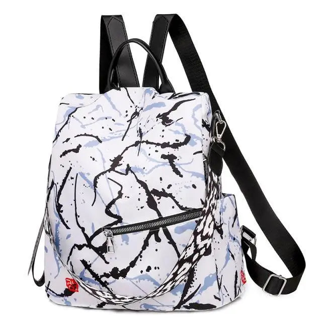 Luxurious Waterproof Women’s Backpack Fashionable Anti - theft Women Backpacks Nice Print School Bag High Quality