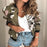 Luxurious Women Floral Jackets Spring Summer Long Sleeve Zipper Print Bomber Jacket Casual Pocket Slim Female Fashion