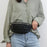 Luxurious Women PU Leather Waist Bags Waterproof Belt Bag Cross Body Fanny Pack Travel Bum Bag - STIL5465BVCTR