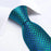 Luxury Blue Silk Design Wedding Tie For Men Necktie Pocket Square Cufflink Set Formal Business Meeting Necktie For Men