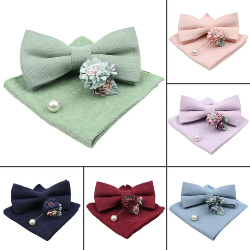 Luxury Men Cotton Colorful Bowtie Elegant Design Perfect Gifts For Men Fashionable Party Bowtie - STIL7676YYYUY