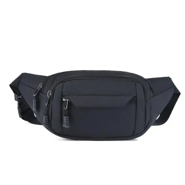 Men Blue Waterproof Belt Bag Fashion Chest Pack New Design High Quality Outdoor Sports Fanny Pack Men’s Travel