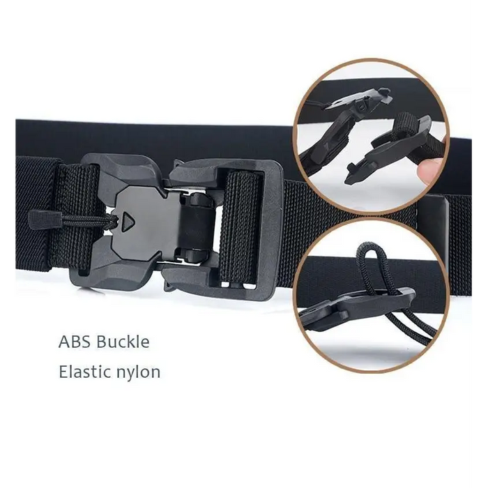 Men Tactical Quick Release Magnetic Buckle Belt Classic Soft Nylon Sports Duty Work Belts - STIL6767GFGFG