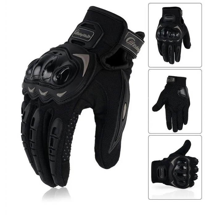 Motorcycle Breathable Glove Strong PVC Touch Screen Full Finger Motorbike Racing Riding Bicycle Summer Gloves - STEVVEX Fashion - 717, Bicycle Gloves, black gloves, durable gloves, gloves, men gloves, modern gloves, Motorbike Gloves, Motorcycle Glove, Protective Gloves, Racing Gloves, Riding Gloves, safe gloves, strong gloves, touch screen gloves, unisex gloves, women gloves - Stevvex.com