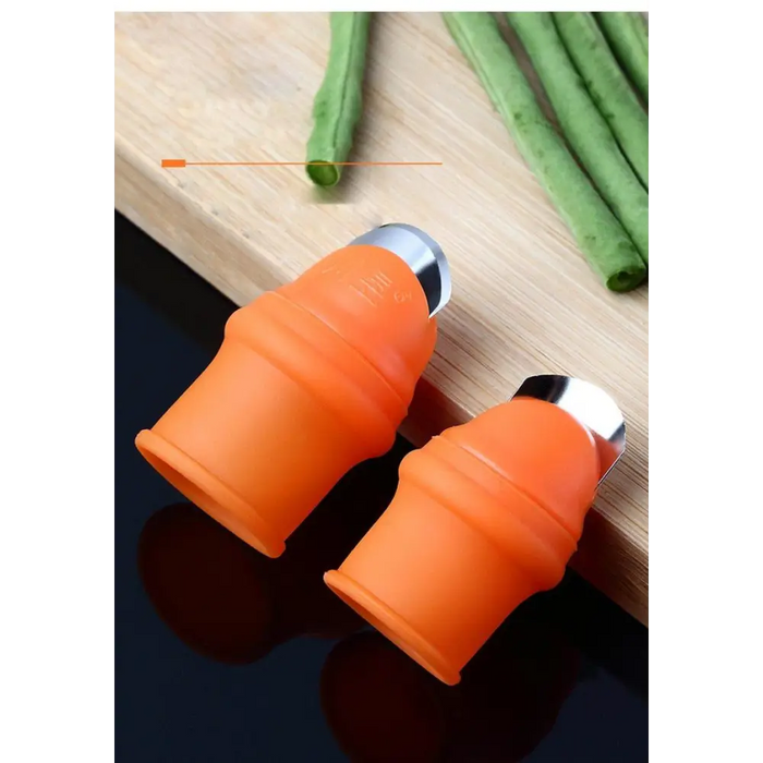 Multi-Functional 1 Set Silicone Finger Protector With Blade For Fruits Vegetable Thumb Knife Finger Guard Kitchen Accessories - ALLURELATION - 501, Best selling finger cutter, Cooking Tools, Easy to use, Finger Guard, Finger Protector, Fruit & Vegetable Tools, Fruits Vegetable Thumb Knife, Hot Sale finger cutter, Kitchen Accessories, Kitchen gadgets, Kitchen Tools, Protection hand tools, Protector With Blade, reuseable, Silicone Finger, Thumb Knife, Top Quality cutter, unique design cutter - Stevvex.com