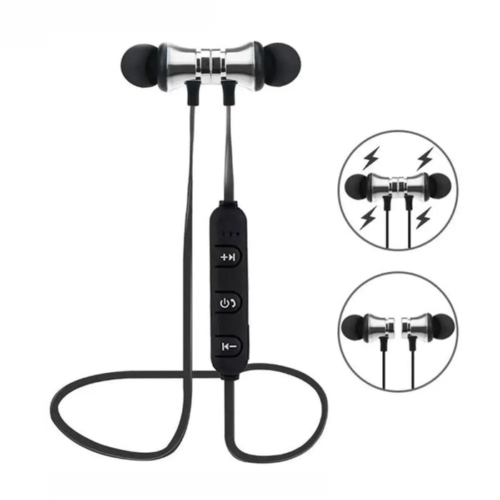 New Design Magnetic Wireless Bluetooth Earphone Music Neckband Sports Earphones For Running & Workout - STIL8756IKUYU