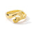 New Double Hand Rings Stylish Open Hug Romantic Lover Ring For Men Women And Girl Gold Wedding Rings Adjustable Sweet