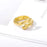 New Double Hand Rings Stylish Open Hug Romantic Lover Ring For Men Women And Girl Gold Wedding Rings Adjustable Sweet