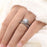 New Elegance Silver Couple Cubic Zirconia Set Ring Luxury Bridal Wedding And Engagement Fine Jewelry - 8 - ALU57391YVR