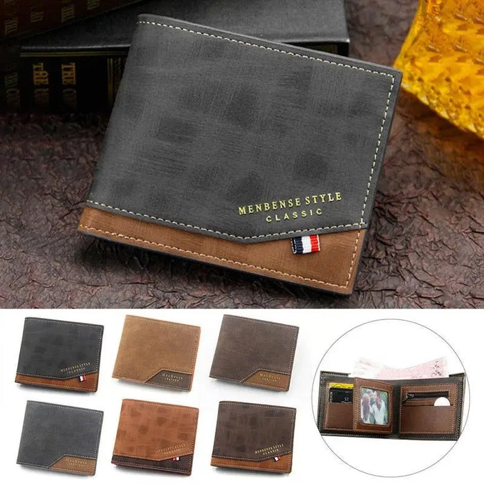 New Fashion Men Wallet Cool Money Bag Solid Color Leather Business Short Wallet Famous Vintage Wallets Multi-Card Soft Purse Coin Bag - Treko - business wallet, coin bag, famous vintage wallet, fashion wallet, leather wallet, man money bag, man simple wallet, man wallet, man wallets, pocket wallet, short wallet, simple leather wallet, soft purse, solid color wallet- Stevvex.com