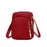 New Trendy Crossbody Zipper Shoulder Bag For Ladies And Girls Multifunction Handbag Wrist Purse For Females - Red