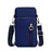 New Trendy Crossbody Zipper Shoulder Bag For Ladies And Girls Multifunction Handbag Wrist Purse For Females - Navy Blue