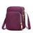 New Trendy Crossbody Zipper Shoulder Bag For Ladies And Girls Multifunction Handbag Wrist Purse For Females - Purple