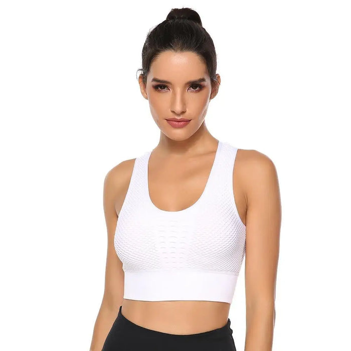 New Trendy Women’s T - shirts Workout Sports Bra Yoga Vest Backless Solid Quick Dry Running Gym Sport bra Yoga Shirts