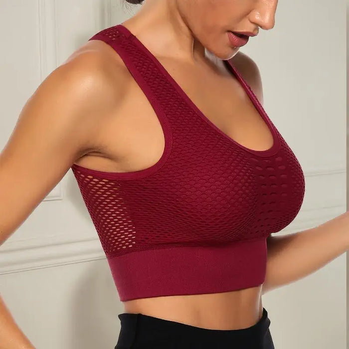 New Trendy Women’s T - shirts Workout Sports Bra Yoga Vest Backless Solid Quick Dry Running Gym Sport bra Yoga Shirts