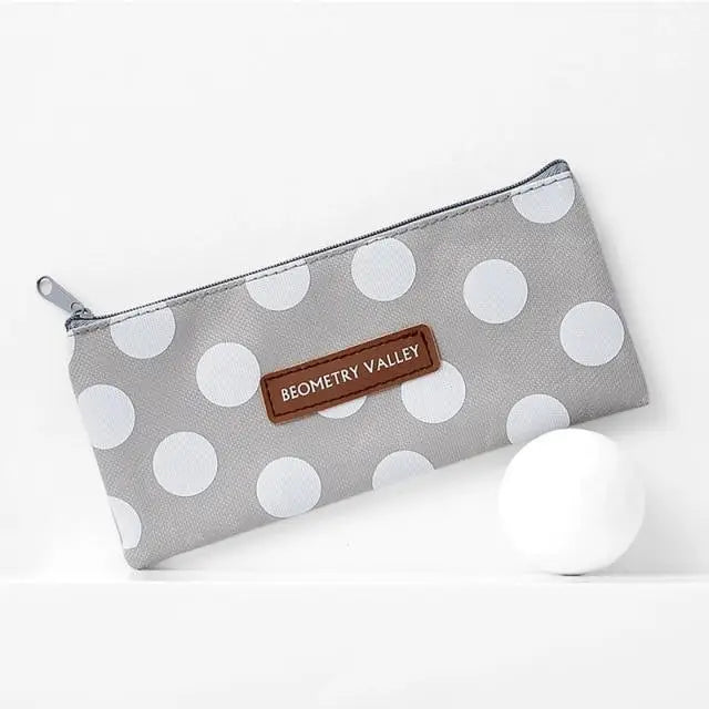 Office Simple Print Stationery Pencil Case Classic Design Pencil Pouch Simple Storage Bag - 2 - STIL0599RYUBV