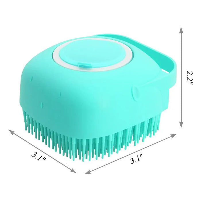 Pet Silicone Shampoo Bath Brush Massage Rubber Comb Bathing Shampoo Colorful Massager For Dogs - STEVVEX Pet - 727, bathing brush for dogs, dog grooming brush, dog scrubber, dog shampoo brush, dog shampoo massager, green silicone dog brush, Massage Comb For dogs, massage comb for pets, pet scrubber, pet shampoo massager, shampoo massager for dogs, shower brush for dogs, shower brush for pets, silicone dog brush, silicone pet brushes - Stevvex.com