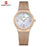 Fashion Elegant Watches   Luxury Analog Women Watch  With Date Casual Quartz  Wristwatch With Stainless Steel Mesh Band Perfect Gift