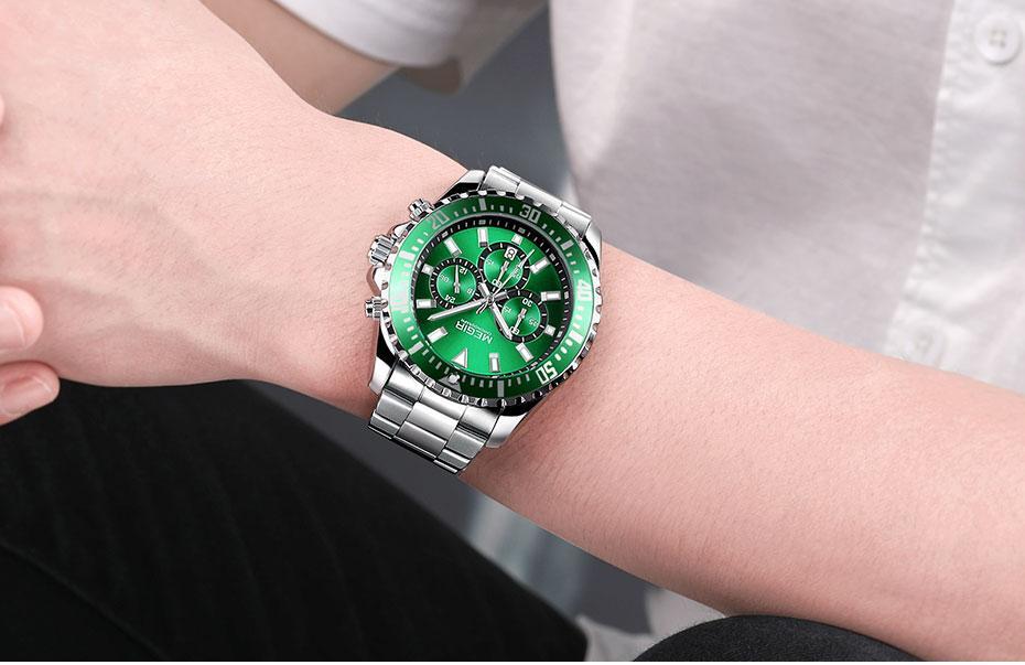 Multifunctional Men's Quartz Watches Modern Stainless Steel Design Waterproof And Scratch Resistant Wrist Watches