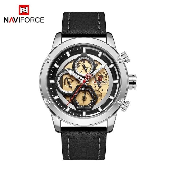 Sport  Watches For Men Waterproof Watch Analog Quartz Leather Band Wristwatch Unique Design Perfect Gift