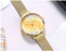 Ultra Thin Rose Gold Women Watches Fashion Analog Quartz Waterproof Wristwatches Elegant Round Design For Women