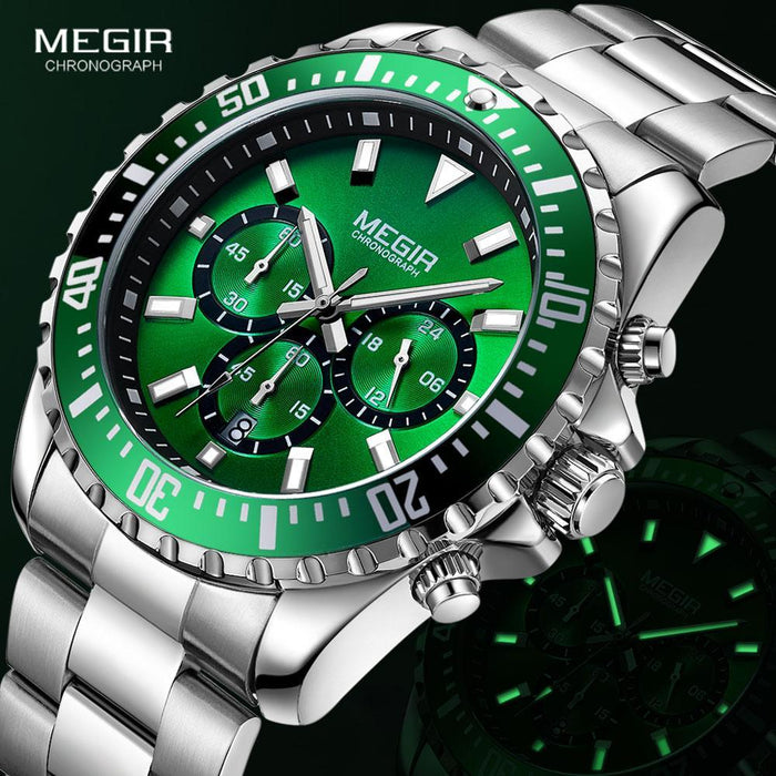 Multifunctional Men's Quartz Watches Modern Stainless Steel Design Waterproof And Scratch Resistant Wrist Watches