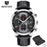 Luxury New Men's Sport Wrist Watches Military Leather Waterproof Watch Luminous Hands Mens Watches