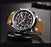 Mens Military Army Watches Analog Chronograph Watch Genuine Leather Strap Sports Casual Waterproof Male Quartz Wristwatch