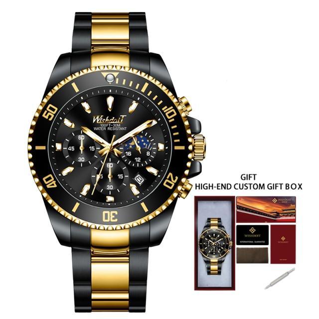 2021 New Men's Elegant Watch Waterproof And Scratch Resistant Stylish Stainless Steel Durable Wrist Watch