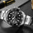 Luxury Round Business Men's Watches Fashion Waterproof Elegant Shine Stainless Steel Design Analog Luminous Men Wrist Watch