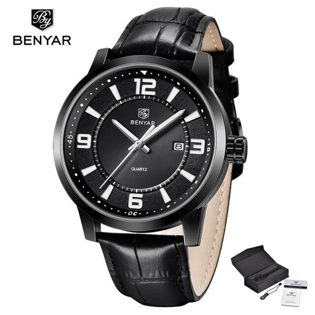 Sports Luxury Watches For Men Quartz Blue Watch Fashion Leather Strap Casual Mens Wrist Watch