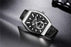 New Quartz Business Mens Luxury Watch Classic Retro Rectangle Analog Waterproof Fashion Leather Strap Wrist Watch