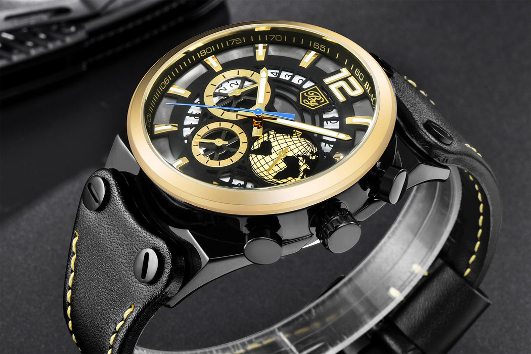 Business Mens Fashion Watches Quartz Silicone Sport Multifunction Watch Men Luxury Waterproof Luminous Hands