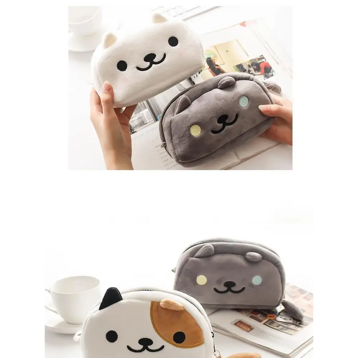 Simple Cartoon Pencil Pouch New Design Soft Large Capacity Student Pencil Box Cute Pen Organizer - STIL2847CBVBV