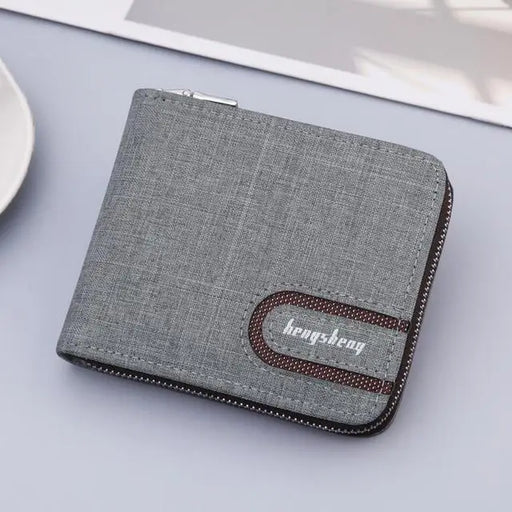 Simple PU Leather Business Men Wallet Fashion Lightweight Card Holder For Men Quality Luxurious Wallet - Dark grey