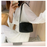 Sparkling Rhinestone Bag For Females Mini Portable Hand Bag Diamond Messenger Bag Fashionable Zipper Feminina Evening