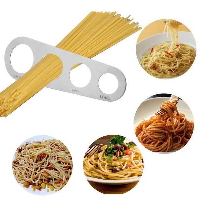 Stainless Steel 4 Holes Kitchen Pasta Measure Kitchen Accessories Spaghetti Quick Measurer Tools - STEVVEX Kitchen - 4 Holes Spaghetti Measurer, 4 Holes Spaghetti Measurer Tools, 740, kitchen, kitchen accessories, kitchen gadgets, kitchen tools, measurer tool, Measurer Tools, pasta measurer tool, Spaghetti Measurer, spaghetti measurer tool - Stevvex.com