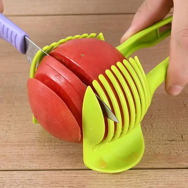 Stylish Handheld Kitchenware Tomato Slicer Bread Clip Fruit and Vegetable Cutter Potato Creative Gadget Kitchen