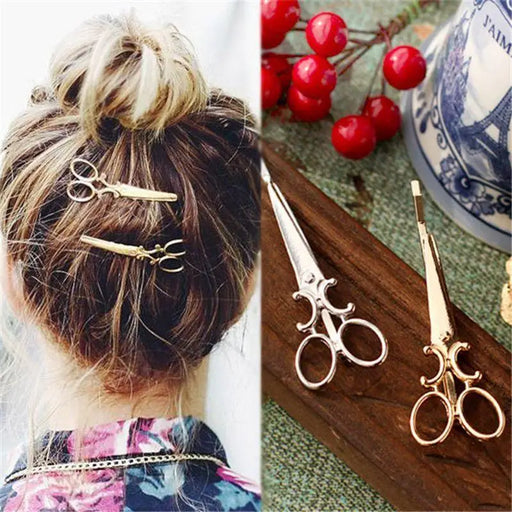 Stylish Scissors Shape Metal Hair Pins For Women Hair Barrettes Pins Hair Accessories for Women Delicate Hair Pin