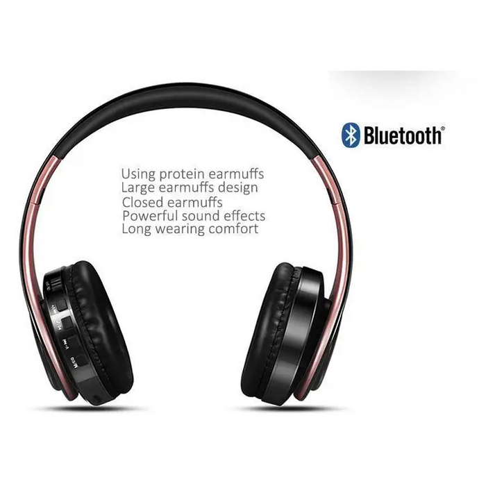 Stylish Wireless Bluetooth Headphone Stereo Headset Music Headset Foldable Wireless and Wired Stereo Headset Micro