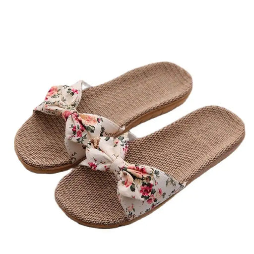 Stylish Women Flax Slippers Casual Summer Flower Elegant Fashion Slippers For Womens - ALLURELATION - 502, Beach Slippers, Casual Slippers, Comfort Slippers, Elegant Slippers, Fashion Slippers, Home Slippers, Luxury Slippers, Shoes, Slippers, Soft Slippers, Stylish Slippers, Summer Slippers, Women Shoes, Women Slippers, Womens Shoes, Womens Slippers - Stevvex.com