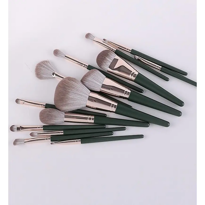 Super Quality 14Pcs Makeup Brushes Set Cosmetic Foundation Powder Blush Eye Shadow Lip Blend Wooden Make Up Brush Tool