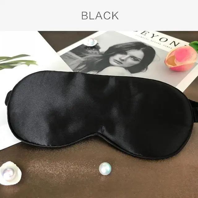 Super Smooth Mulberry Silk Sleep Eye Mask & Blindfold With Elastic Strap Travel Eye Patch Soft Nap Eye Patch Eye Cover