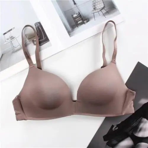 Top Quality Seamless Bras for Women Push Up Bra No Wire Brassiere A B Cup Underwear Bra Three Quarters 3/4 Cup Thin