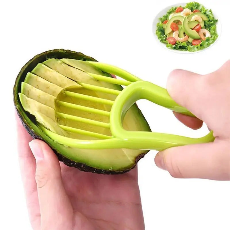 Unique Design 3 In 1 Avocado Slicer Shea Corer Butter Fruit Peeler Cutter Pulp Separator Plastic Knife Kitchen