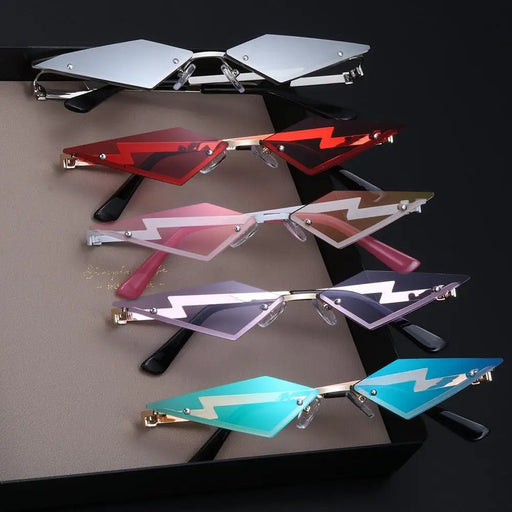 Unisex Elegant Diamond Shape Rimless Sunglasses Vintage Sun Glasses Cute Designs Excellent Gift For Summer - STILLKER - 715, Attractive sunglasses, Black Sunglasses, Colorful sunglasses, Diamond Shape Sunglasses, Elegant sunglasses, Famous sunglasses, Fashion sunglasses, Female Sunglasses, Luxury sunglasses, Men Sunglasses, Modern  sunglasses, Party sunglasses, Retro sunglasses, Summer Sunglasses, Sunglasses, Sunglasses For Women, Unisex Sunglasses, Vintage Sunglasses, Woman Sunglasses- Stevvex.com