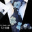 Wedding Bridegroom Floral Print Silk Necktie With Cufflinks Set Fashion High Quality Necktie Set For Men - 18